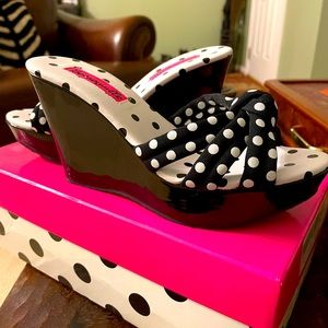 Betsy Johnson Retro Polka Dot Wedges